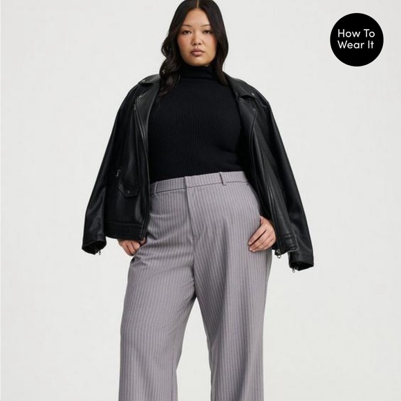 Torrid Mock Neck Ribbed Sweater - Picture 2 of 9